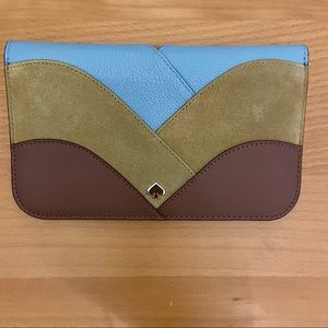 Kate Spade Tri Color Clutch Wallet